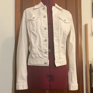 AG Adriano Goldschmied White Denim Jacket